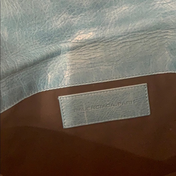 BALENCIAGA Giant Envelope Clutch Teal - Picture 3 of 8